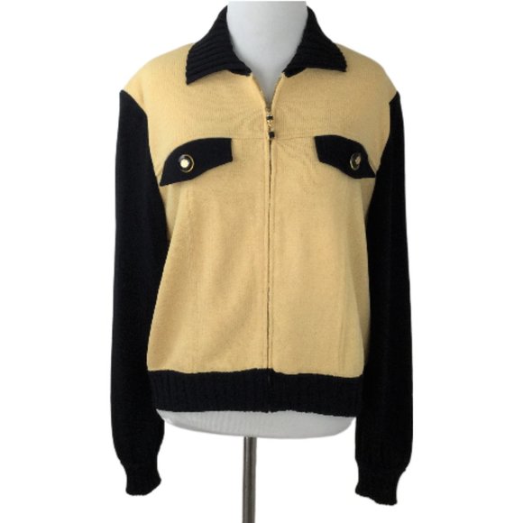 St. John Collection Sweaters - St. John Collection by Marie Gray Santana Knit Zip Cardigan s